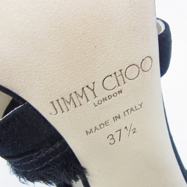 実際に弊社で買取させて頂いたJIMMY CHOO/ジミーチュウ KIKI100 スエード パンプス/サンダル 37.5の画像 5枚目