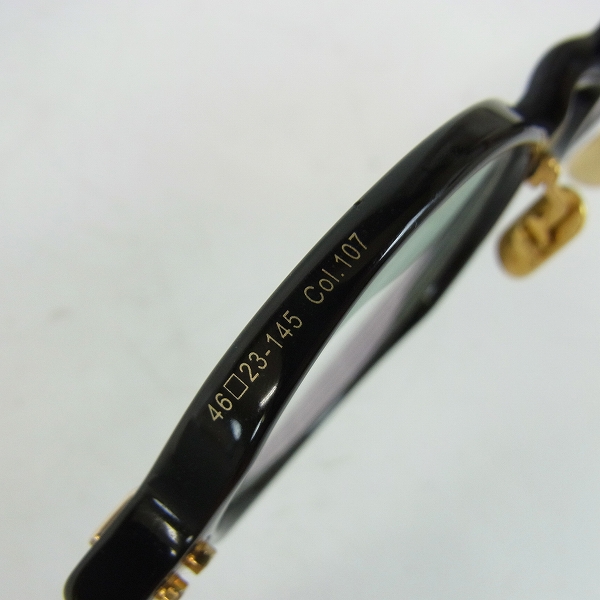 実際に弊社で買取させて頂いたOG×OLIVER GOLDSMITH/オージーバイオリバーゴールドスミス Re:LIBRARY メガネフレームの画像 4枚目