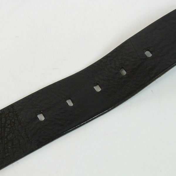 実際に弊社で買取させて頂いたARMANI JEANS/アルマーニジーンズ レザー ベルト 85/100の画像 5枚目