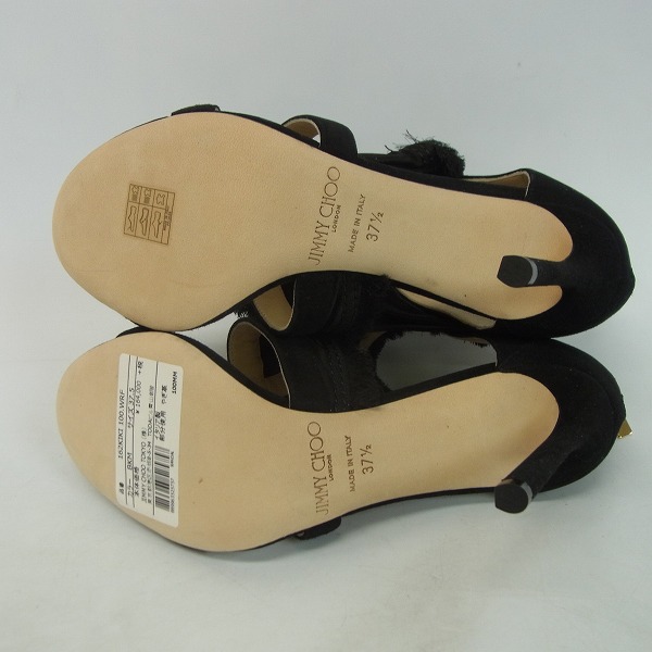 実際に弊社で買取させて頂いたJIMMY CHOO/ジミーチュウ KIKI100 スエード パンプス/サンダル 37.5の画像 2枚目