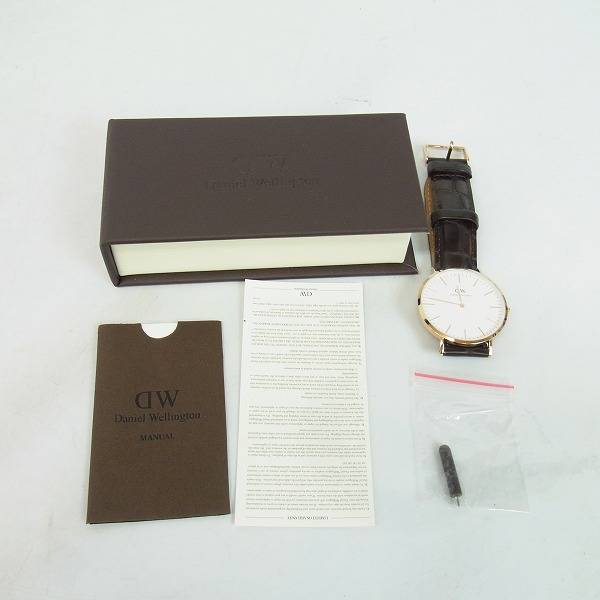 実際に弊社で買取させて頂いたDaniel Wellington/ダニエル ウェリントン メンズ 時計 40mm DW0111【動作未確認】の画像 4枚目