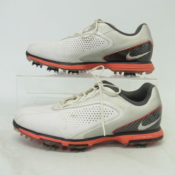 実際に弊社で買取させて頂いたNIKE GOLF/ナイキゴルフ Lunar Shin Xiv/ルナ シン ゴルフシューズ 616958-102/27の画像 3枚目