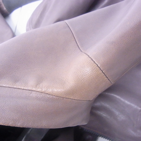 実際に弊社で買取させて頂いたDIESEL BLACK GOLD/ディーゼル ブラックゴールド ラムレザージャケット/Sの画像 6枚目