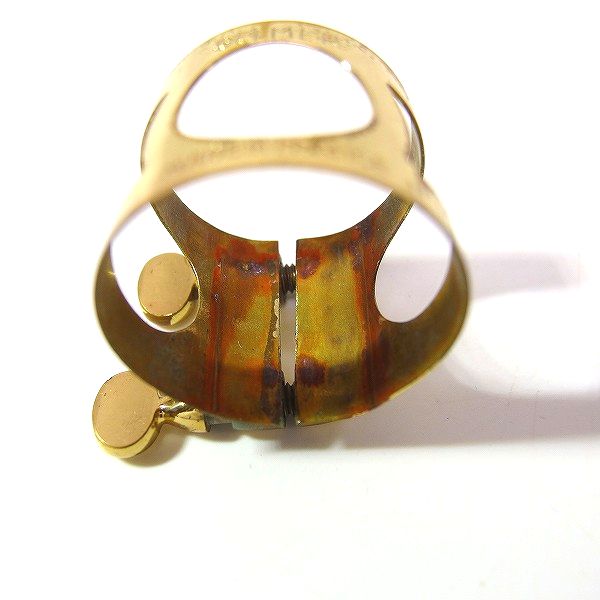 実際に弊社で買取させて頂いたSELMER/セルマー S90 180 テナーサックス用マウスピース リガチャー/メタルキャップ付きの画像 5枚目