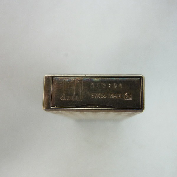 実際に弊社で買取させて頂いたdunhill/ダンヒル サイドローラーガスライター ロゴ シルバーの画像 4枚目