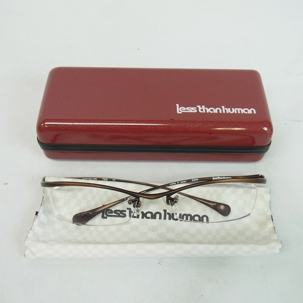 実際に弊社で買取させて頂いたLess Than Human/レスザンヒューマン 度入り メガネ/眼鏡 SSRI-768の画像 7枚目