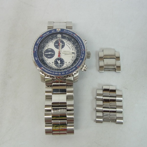 実際に弊社で買取させて頂いたSEIKO/セイコー パイロットクロノグラフ 7T62-0EB0の画像 6枚目