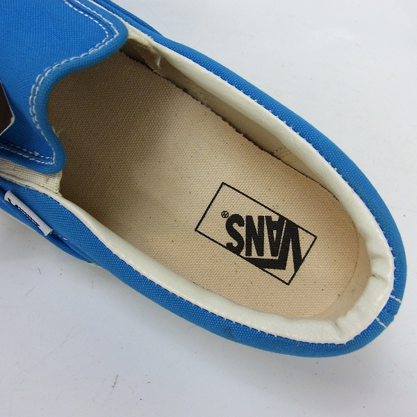 実際に弊社で買取させて頂いたVANS/バンズ スニーカー/スリッポン ライトブルー V98FLS/US11の画像 4枚目