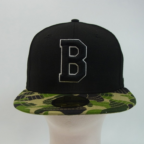 A BATHING APE×NEW ERA/エイプ×ニューエラ Bロゴカモキャップ/帽子