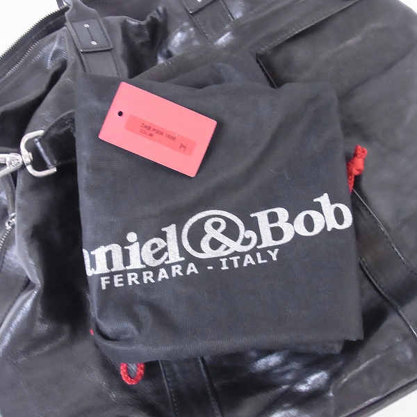 実際に弊社で買取させて頂いたDaniel&Bob/ダニエル＆ボブ 2WAYレザートートバッグ/ショルダーバッグ ブラックの画像 6枚目