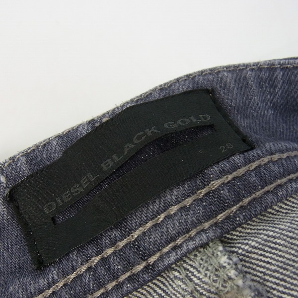 実際に弊社で買取させて頂いたDIESEL BLACK GOLD/ディーゼル ブラック ゴールド デニムパンツ/28の画像 4枚目