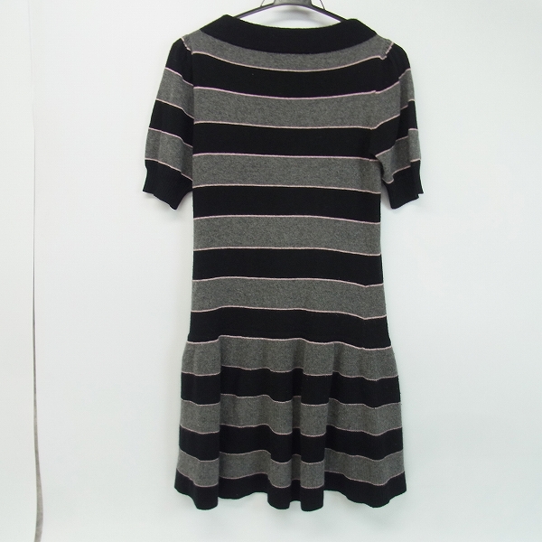 実際に弊社で買取させて頂いたBURBERRY BLUE LABEL/バーバリーブルーレーベル ボーダー ニットワンピース 38の画像 1枚目