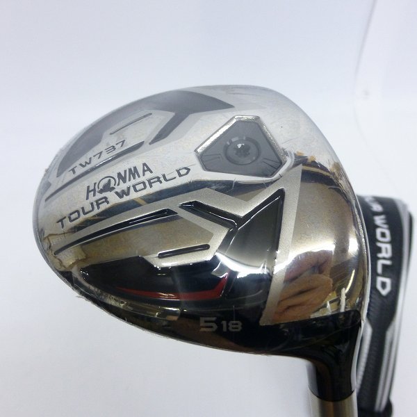 実際に弊社で買取させて頂いた★【未使用】HONMA/本間ゴルフ フェアウェイウッド TW737 5W/18° EXC65 SRフレックス ツアーワールド