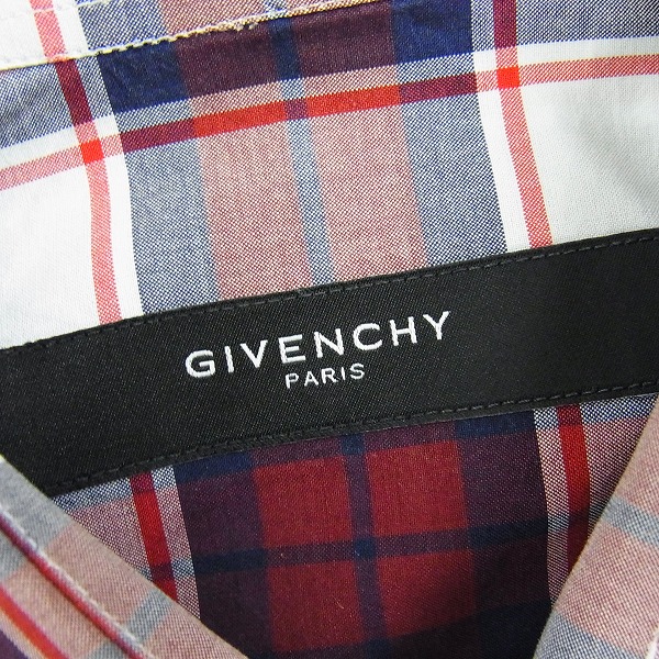 実際に弊社で買取させて頂いたGIVENCHY/ジバンシィ チェック 長袖シャツ /37の画像 2枚目