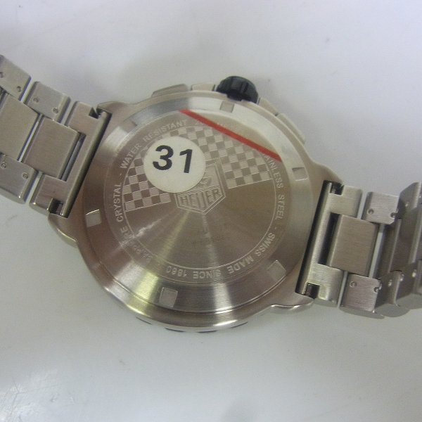 実際に弊社で買取させて頂いたTAG Heuer/タグホイヤー フォーミュラ１ クォーツ/クロノグラフ 腕時計/CAU1116【動作未確認】の画像 4枚目