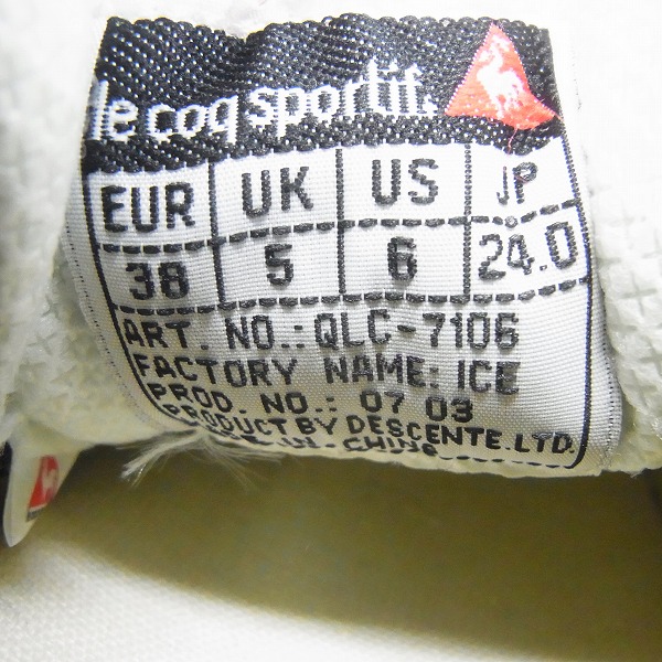 実際に弊社で買取させて頂いた【未使用】le cop sportif /ルコックスポルティフ SOUSOU BC 花柄 スニーカー QLC-7106/24の画像 5枚目