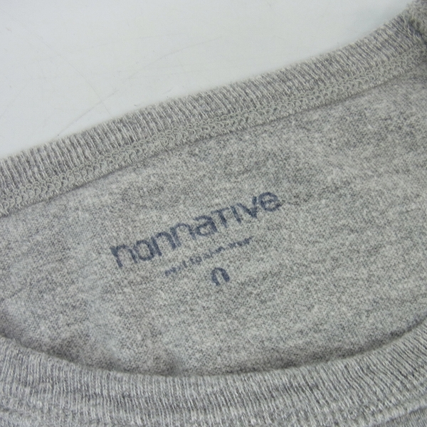 実際に弊社で買取させて頂いたNONNATIVE/ノンネイティブ 胸ポケット無地Tシャツ/カットソー/黒/灰/0/2点セットの画像 2枚目