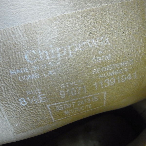 実際に弊社で買取させて頂いたCHIPPEWA/チペワ スエードエンジニアブーツ 91071/8.5Eの画像 5枚目