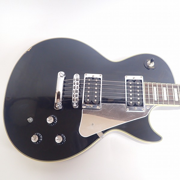 実際に弊社で買取させて頂いた★【型番不明】Blitz by Aria Pro II/ブリッツ Les Paul Custom/レスポールカスタム タイプ エレキギターの画像 3枚目