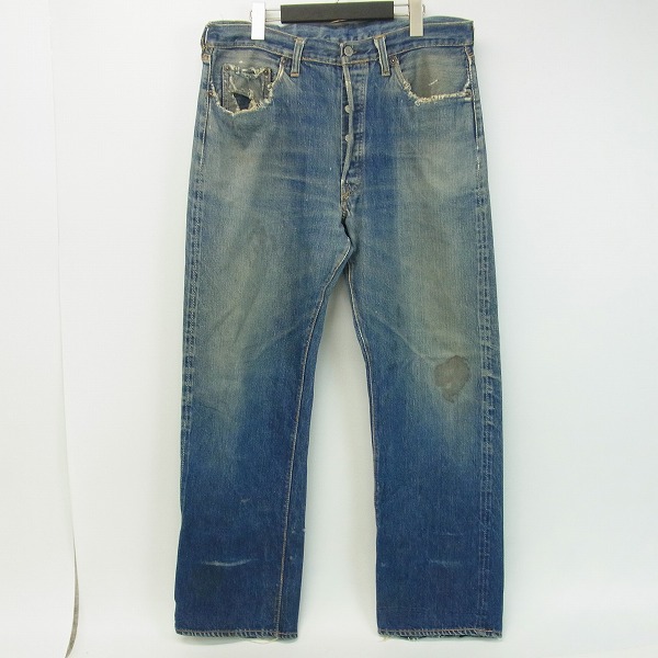 実際に弊社で買取させて頂いたLEVIS/リーバイス 501XX 50年代 隠しリベット刻印15 ヴィンテージ/ビンテージ デニムパンツの画像 0枚目