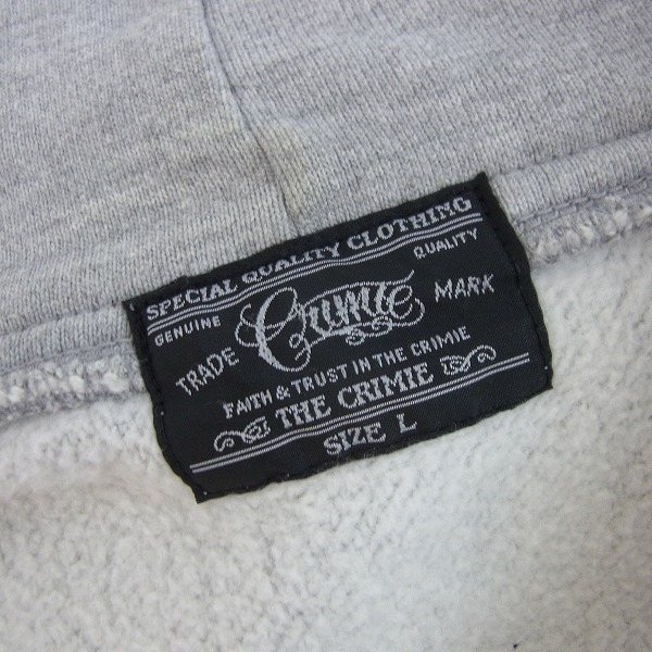 実際に弊社で買取させて頂いたCRIMIE/クライミー ジップアップパーカー マリアプリント/Lの画像 2枚目
