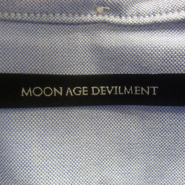 実際に弊社で買取させて頂いた【未使用】Moonage Devilment/ムーンエイジデビルメント オックスフォードボタンダウンシャツ/msh-0062/44の画像 2枚目