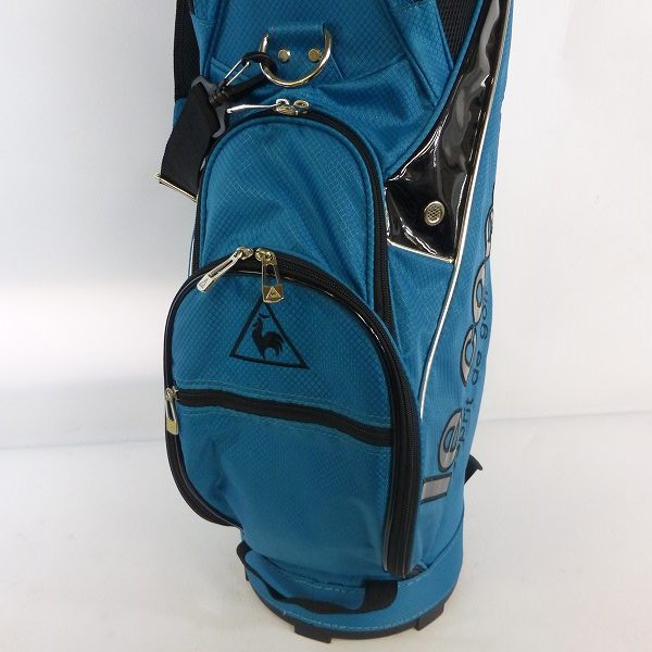 実際に弊社で買取させて頂いた★le coq sportif/ル・コック 軽量キャディバッグ QQ1233 9型(47インチ対応) 2016年モデル ブルーの画像 6枚目