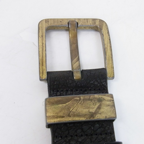 実際に弊社で買取させて頂いたARMANI JEANS/アルマーニジーンズ レザー ベルト 85/100の画像 1枚目