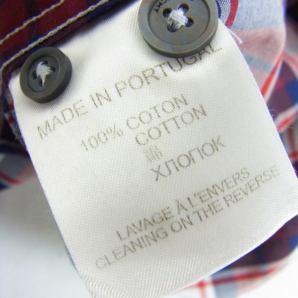 実際に弊社で買取させて頂いたGIVENCHY/ジバンシィ チェック 長袖シャツ /37の画像 4枚目