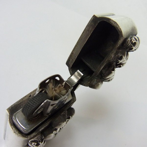 実際に弊社で買取させて頂いたSTANLEY GUESS/スタンリーゲス マルチスカル/ウッドインレイ スリム ジッポーの画像 6枚目