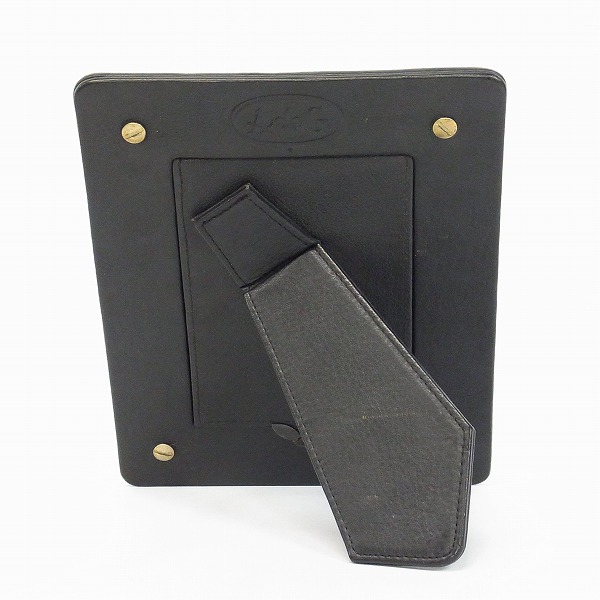 実際に弊社で買取させて頂いたA＆G/エーアンドジー 4クロスボタン オールレザー 写真立て/フォトフレームの画像 1枚目