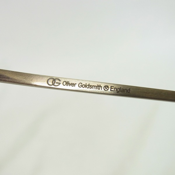 実際に弊社で買取させて頂いたOLIVER GOLDSMITH/オリバーゴールドスミス 眼鏡/メガネフレーム CHARLES 47 Antique Silverの画像 4枚目