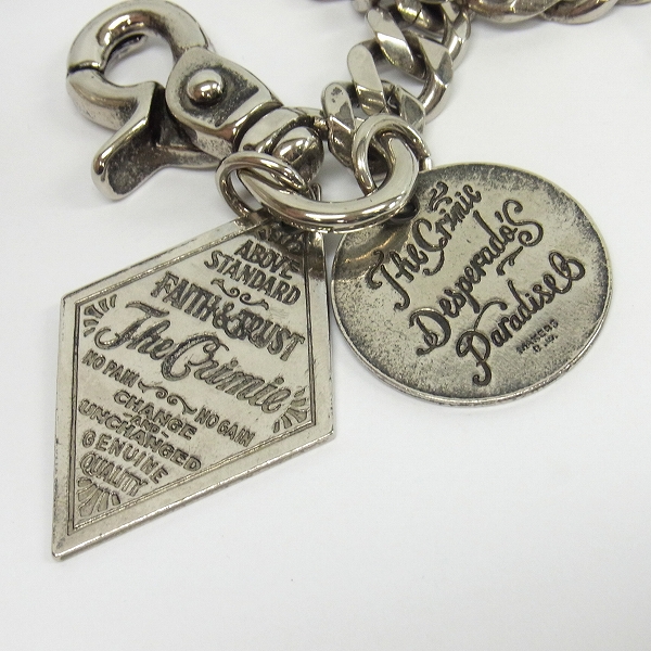 実際に弊社で買取させて頂いたThe Crimie/クライミー ブランドロゴタグ付き ウォレットチェーン/2クリップの画像 3枚目