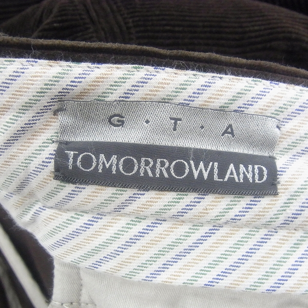 実際に弊社で買取させて頂いたG.T.A TOMORROWLAND/トゥモローランド コーデュロイパンツ /48の画像 5枚目