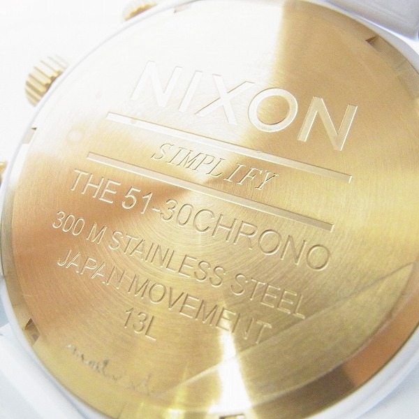 実際に弊社で買取させて頂いたNIXON/ニクソン クォーツ腕時計 THE 51-30 A083-1035【動作未確認】の画像 3枚目