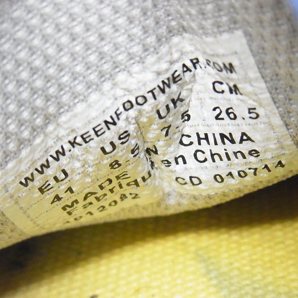 実際に弊社で買取させて頂いたKEEN/キーン スエード ローカットスニーカー 1012082/26.5の画像 5枚目