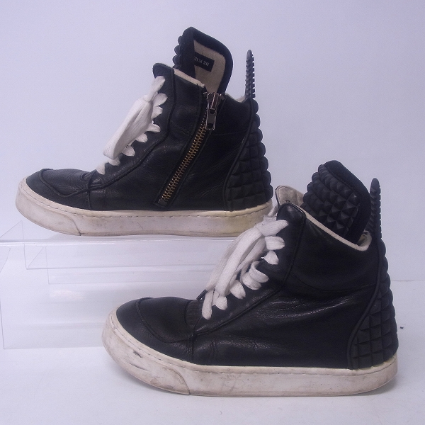 実際に弊社で買取させて頂いたDIET BUTCHER SLIM SKIN/ダイエットブッチャー スリムスキン ラバースタッズハイカットスニーカー 41の画像 3枚目