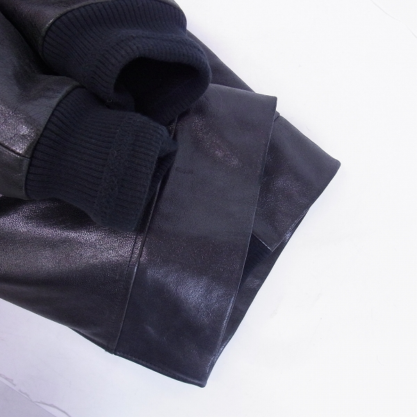 実際に弊社で買取させて頂いたKRIS VAN ASSCHE/クリスヴァンアッシュ CHEVRE ゴート 衿ボア ジャケット/50の画像 8枚目