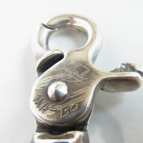 実際に弊社で買取させて頂いたSTANLEY GUESS/スタンリーゲス スカルクリップ/ファンシーリンク ブレスレットの画像 4枚目