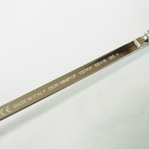 実際に弊社で買取させて頂いたChristian Dior/クリスチャンディオール メガネフレーム/サングラス YB7KHの画像 3枚目