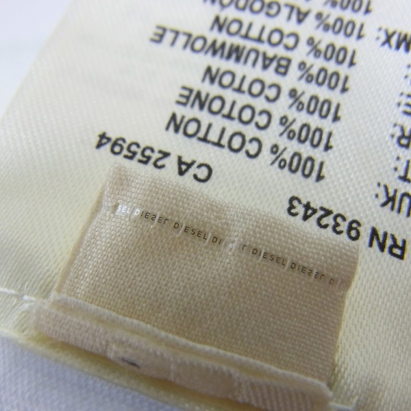 実際に弊社で買取させて頂いた【未使用】DIESEL BLACK GOLD/ディーゼル ブラックゴールド Tシャツ /Mの画像 5枚目