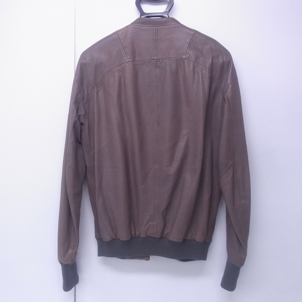 実際に弊社で買取させて頂いたDIESEL BLACK GOLD/ディーゼル ブラックゴールド ラムレザージャケット/Sの画像 1枚目