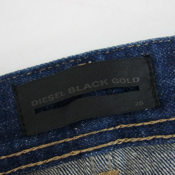 実際に弊社で買取させて頂いたDIESEL BLACK GOLD/ディーゼル ブラック ゴールド 裾コーティング デニムパンツ/28の画像 3枚目