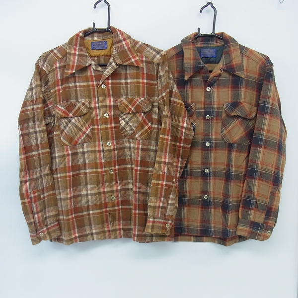 実際に弊社で買取させて頂いたPENDLETON/ペンドルトン チェックウールボタンシャツ/ネルシャツ/Ｍ/2点セット