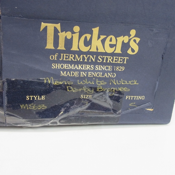 実際に弊社で買取させて頂いたTricker's/トリッカーズ バートン カントリーコレクション レザーシューズ/M5633/7の画像 8枚目