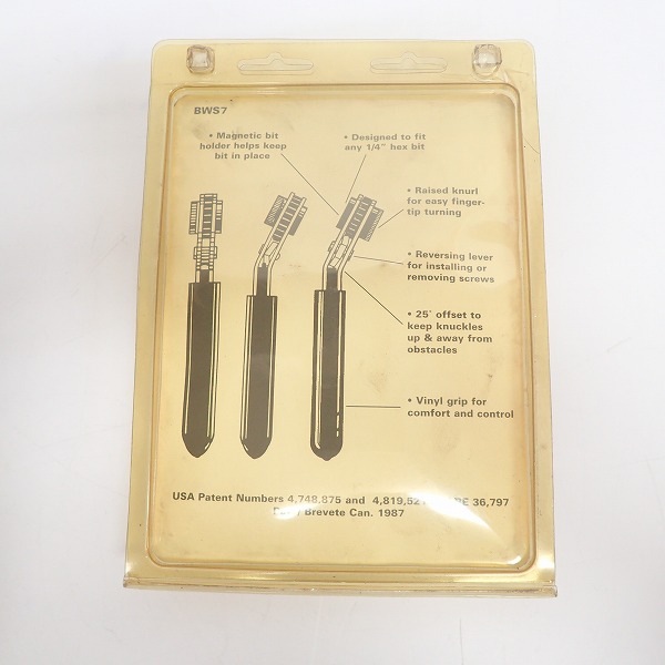 実際に弊社で買取させて頂いたMAC TOOLS/マックツールズ 7Pc. ラチェットレンチビットセット BWS7の画像 4枚目