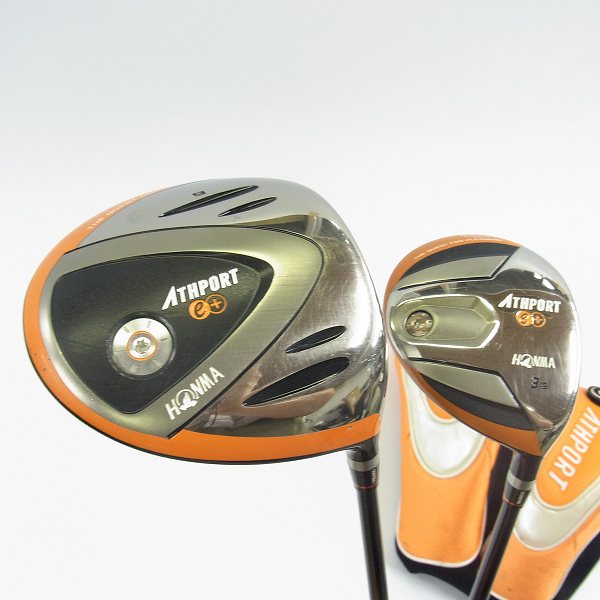 実際に弊社で買取させて頂いた★HONMA/本間ゴルフ ドライバー他2本セット ATHPORT III/アスポート3 e+ 1W/3W Rフレックス