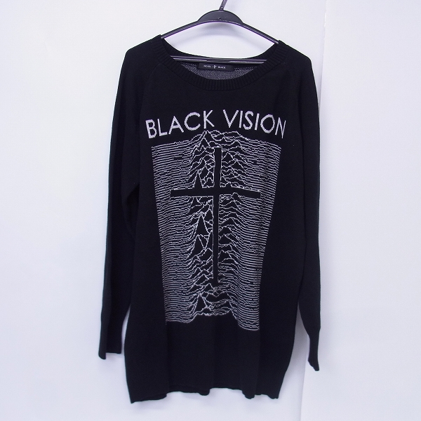 実際に弊社で買取させて頂いたNO ID BLACK/ノーアイディーブラック ニットBLACK VISION-JQ-BIGプルオーバー 439010-873K