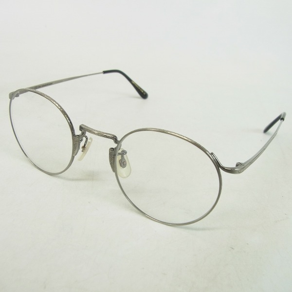 実際に弊社で買取させて頂いたOLIVER GOLDSMITH/オリバーゴールドスミス 眼鏡/メガネフレーム CHARLES 47 Antique Silver