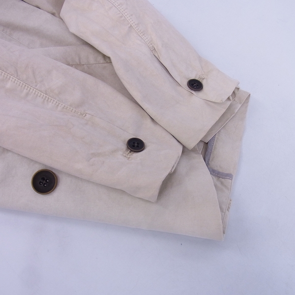 実際に弊社で買取させて頂いたDIESEL BLACK GOLD/ディーゼル ブラック ゴールド コットン Pコート ベージュ/46の画像 7枚目